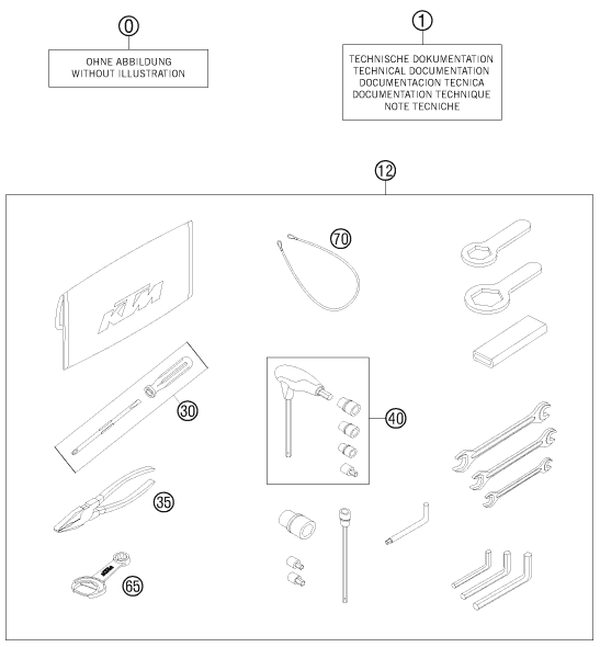 Sprängskiss: Accessory Pack – KTM 990 Supermoto R 2011