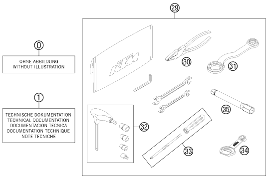 Sprängskiss: Accessory Pack – KTM 450 RALLY FACTORY REPLICA