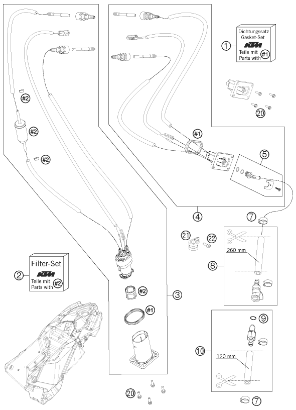 Sprängskiss: Fuel Pump – KTM 690 ENDURO R 2013