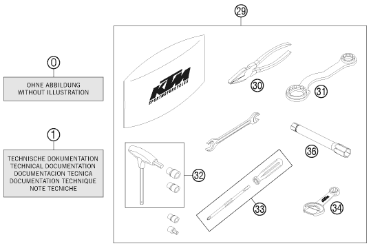 Sprängskiss: Accessory Pack – KTM 690 ENDURO R 2013