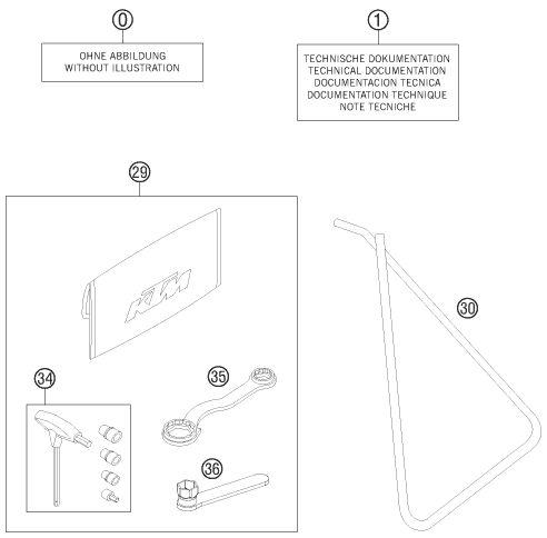 Sprängskiss: Accessory Pack – KTM 65 SXS 2014