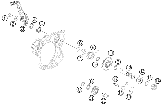 Sprängskiss: Kick Starter – KTM 65 SXS 2014