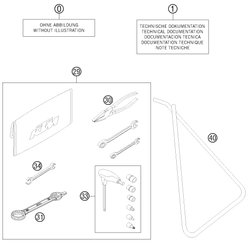 Sprängskiss: Accessory Pack – KTM 85 SX 17/14 2014