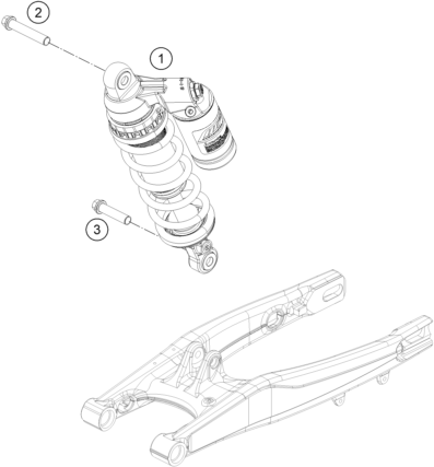 Sprängskiss: Shock Absorber – KTM FREERIDE 350 2013