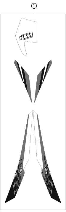Sprängskiss: Decal – KTM FREERIDE 350 2013
