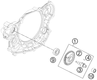 Sprängskiss: Balancer Shaft – KTM 450 EXC 2012