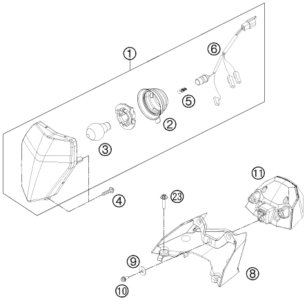 Sprängskiss: Lighting System – KTM 525 XC ATV 2012