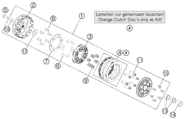 Sprängskiss: Clutch – KTM 50 SX 2013