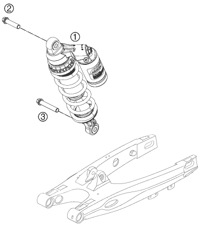 Sprängskiss: Shock Absorber – KTM 85 SX 19/16 2013
