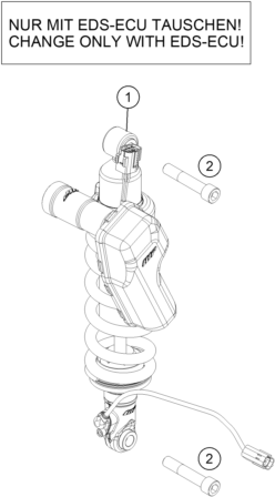 Sprängskiss: Shock Absorber – KTM 1190 ADVENTURE ABS GREY 2013