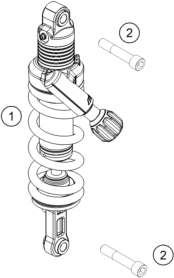 Sprängskiss: Shock Absorber – KTM 1190 ADV. ABS GREY WES. 2014