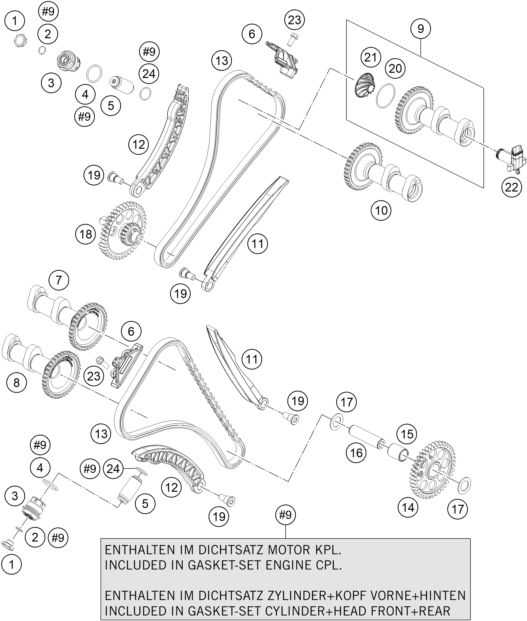 Sprängskiss: Timing Drive – KTM 1190 ADVENTURE ABS GREY 2013