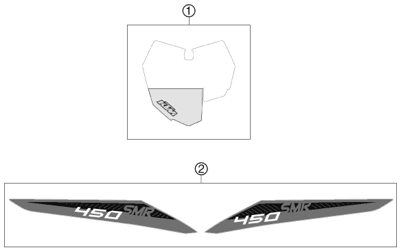 Sprängskiss: Decal – KTM 450 SMR 2013