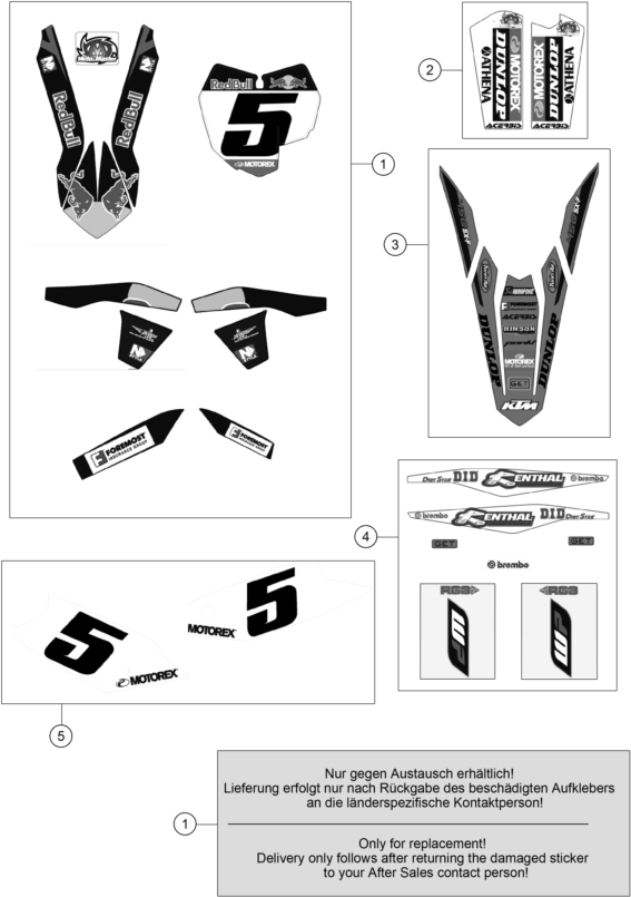 Sprängskiss: Decal – KTM 450 SX-F FACTORY EDITION 2013