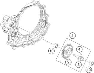 Sprängskiss: Balancer Shaft – KTM 450 SX-F 2014