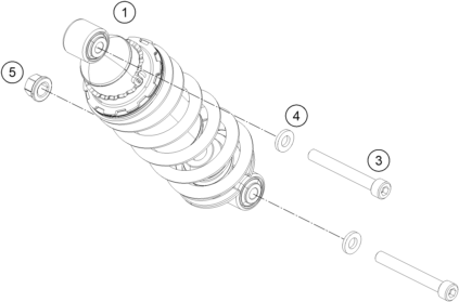 Sprängskiss: Shock Absorber – KTM 390 DUKE BL. ABS B.D. 15