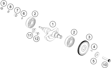 Sprängskiss: Balancer Shaft – KTM 390 DUKE BL. ABS B.D. 15