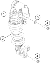 Sprängskiss: Shock Absorber – KTM RC 250 R 2013