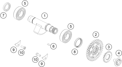 Sprängskiss: Balancer Shaft – KTM RC 250 R 2013
