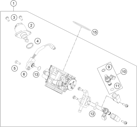 Sprängskiss: Throttle Body – KTM RC 250 R 2013