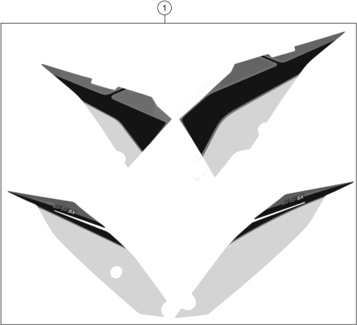 Sprängskiss: Decal – KTM 65 SXS 2014