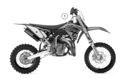 Sprängskiss: Conversion Kit – KTM 65 SXS 2014