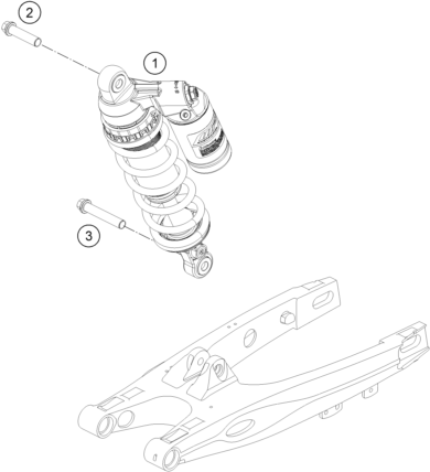 Sprängskiss: Shock Absorber – KTM 85 SX 17/14 2014
