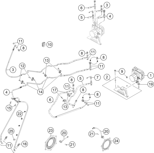 Sprängskiss: Abs – KTM 1050 ADVENTURE ABS 2015
