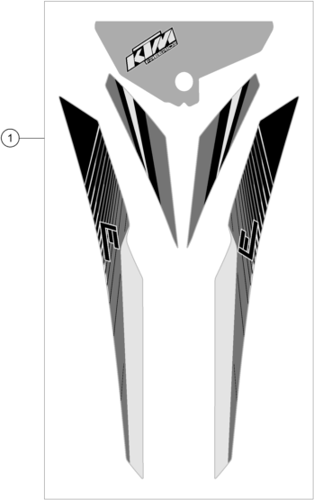 Sprängskiss: Decal – KTM FREERIDE E-SX 2014