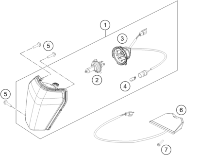 Sprängskiss: Lighting System – KTM 300 XC-W SIX DAYS 2014