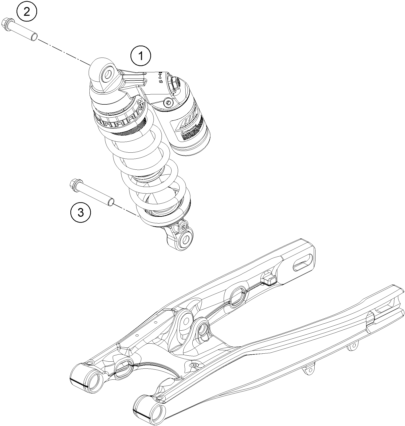 Sprängskiss: Shock Absorber – KTM 85 SX 17/14 2015