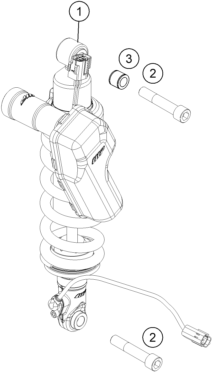 Sprängskiss: Shock Absorber – KTM 1190 ADVENTURE ABS GREY 2015