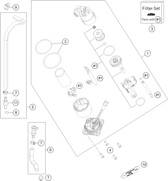 Sprängskiss: Fuel Pump – KTM 1290 SUPER ADV. S BLACK 17