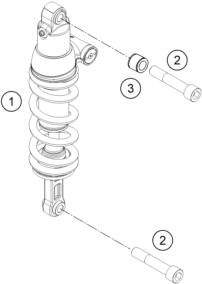 Sprängskiss: Shock Absorber – KTM 1050 ADVENTURE ABS 2015