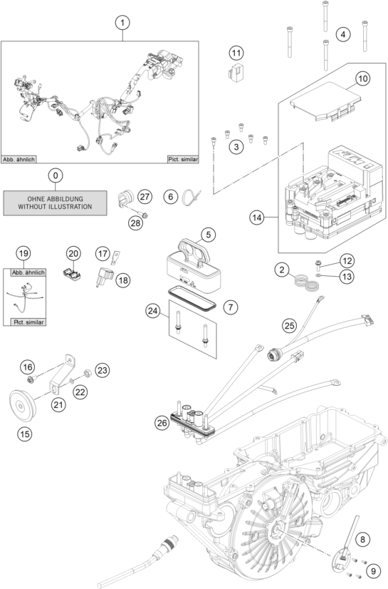 Sprängskiss: Wiring Harness – KTM FREERIDE E-XC 2015