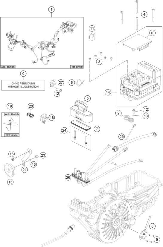 Sprängskiss: Wiring Harness – KTM FREERIDE E-SM 2015