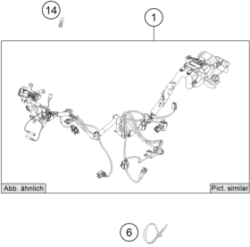 Sprängskiss: Wiring Harness – KTM FREERIDE 250 R 2015
