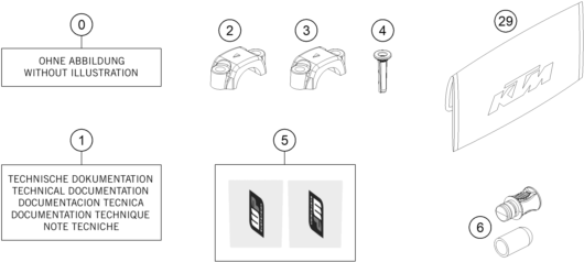 Sprängskiss: Accessory Pack – KTM 300 EXC CKD 2015