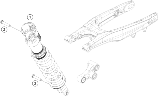 Sprängskiss: Shock Absorber – KTM 350 SX-F 2016