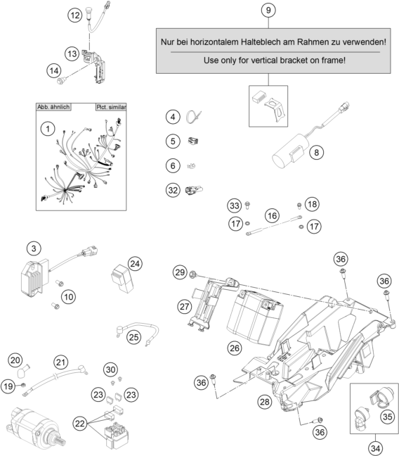 Sprängskiss: Wiring Harness – KTM 350 SX-F 2016