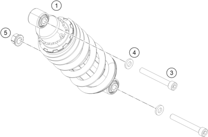Sprängskiss: Shock Absorber – KTM 390 DUKE BL. ABS B.D. 16