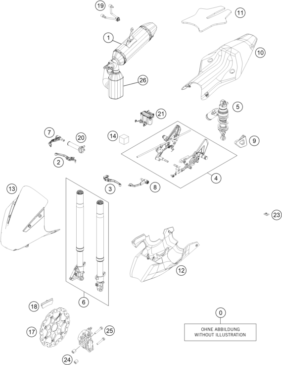 Sprängskiss: Conversion Kit – KTM RC 390 CUP USA 2015