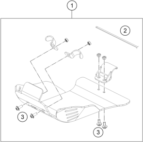 Sprängskiss: Engine Guard – KTM 200 EXC 2016