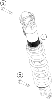Sprängskiss: Shock Absorber – KTM 300 XC 2018