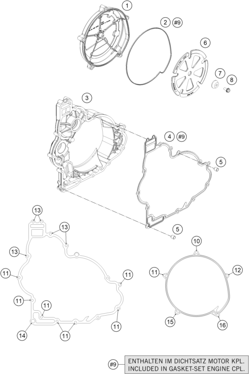 Sprängskiss: Clutch Cover – KTM 1290 SUPER ADVENTURE T 2017