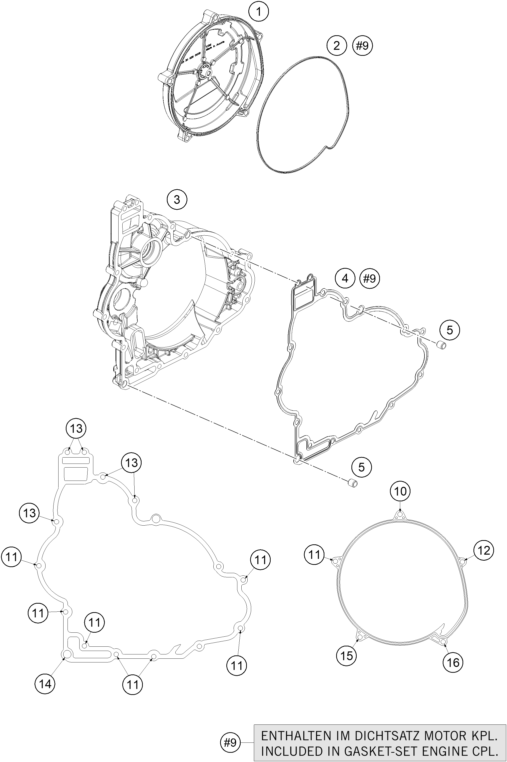 Sprängskiss: Clutch Cover – KTM 1090 Adventure R 2018