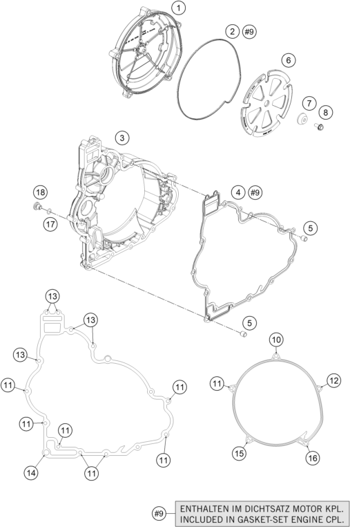 Sprängskiss: Clutch Cover – KTM 1290 SUPERDUKE R S.E. ABS 16