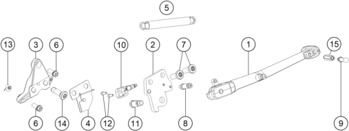 Sprängskiss: Side / Center Stand – KTM 1290 SUPER DUKE GT OR. ABS 16