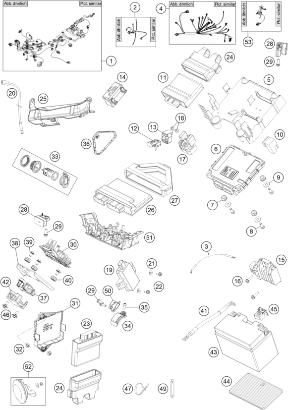 Sprängskiss: Wiring Harness – KTM 1290 SUPER DUKE GT OR. ABS 16