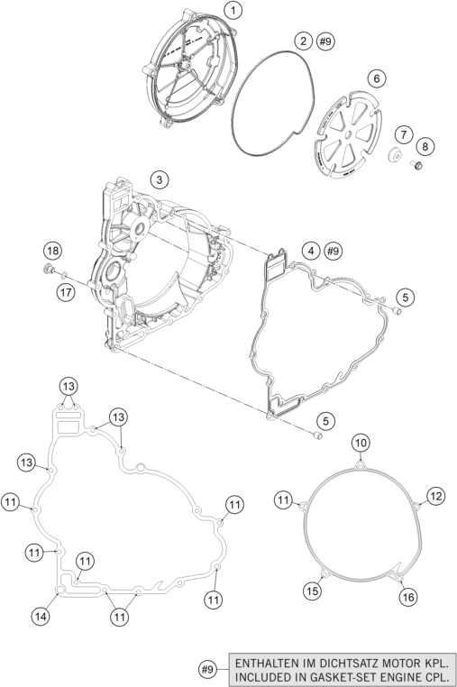 Sprängskiss: Clutch Cover – KTM 1290 Super Adventure T 2017